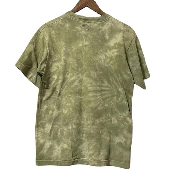 Vintage 80s tribal native American tie dye animal graphic short sleeve T-shirt - Picture 2 of 4